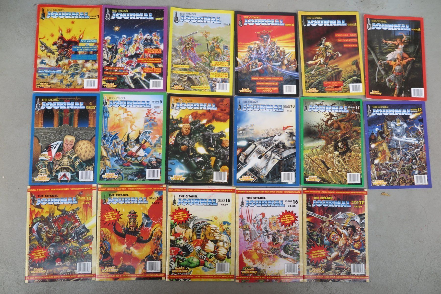 Riviste & Magazine: Warhammer - Sammlung Journal Nr. 1 - 50 – Usato da Biberstein venduto da Lou13lou
