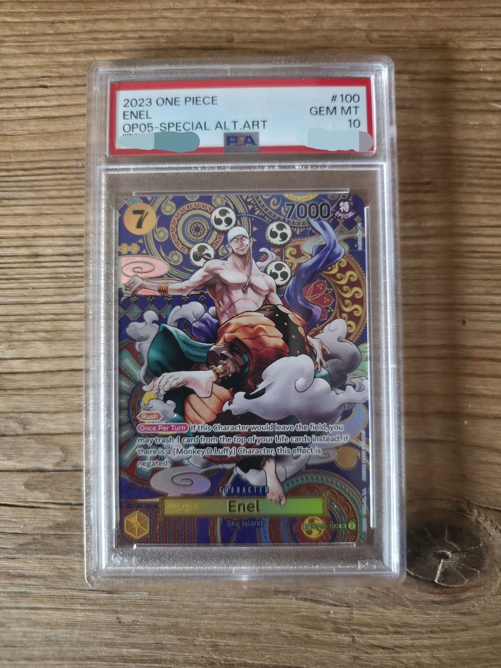 Bandai Sammelbilder & Trading cards: One Piece OP05 Enel SP PSA 10 GEM MINT SP – Neu und originalverpackt aus Turbenthal von 90erShop