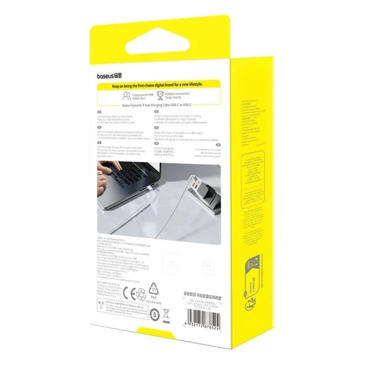Baseus Cavi: Baseus Dynamic 4 USB-C to USB-C Kabel – Nuovo e nell'imballaggio originale da Thun venduto da tulu_1995 1