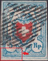 Rayon I: T.36 B3-RU mit Schmitz-Druck, Topstück, breitrandig