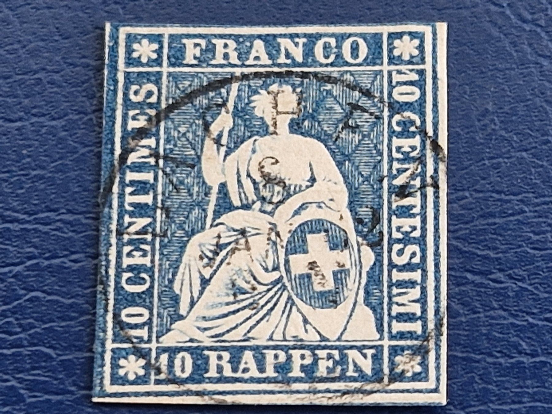Tutti i francobolli: Strubel 23G, LACHEN, ab 1.- – Usato da Burgdorf venduto da Glossy01