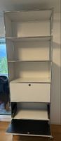 Design-Regal mit 2 Klapptüren – Weiss/Chrom – 79 × 40 × 230 