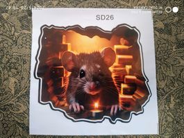 Aufkleber Leiste Wandsticker Maus & Kerzenschein 9.5 x 10 cm