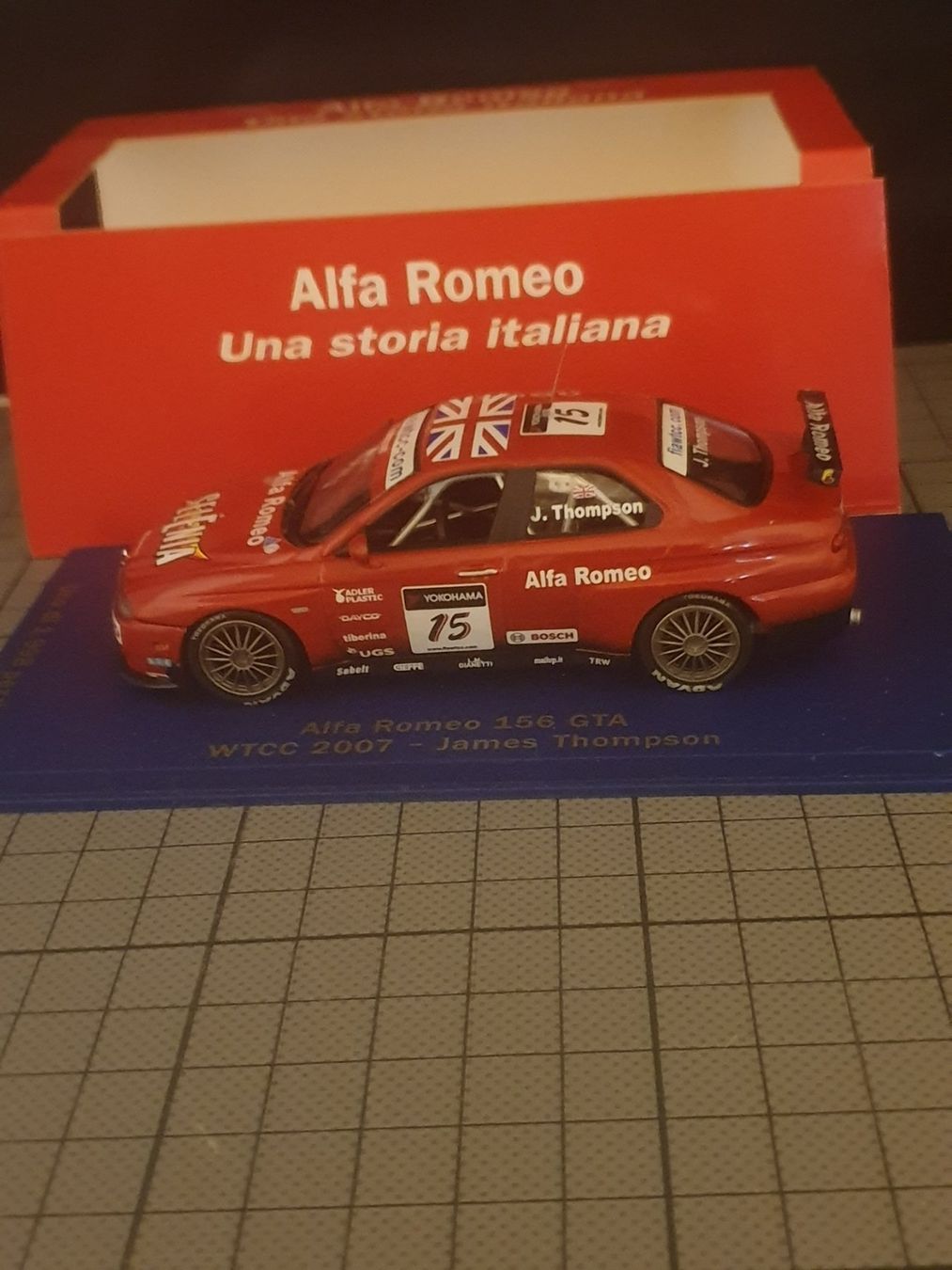Alfa Romeo Modellini d'auto: Alfa Romeo 156 GTA WTCC 2007 – Nuovo e nell'imballaggio originale da Chézard-St-Martin venduto da AlPat-Collections 2