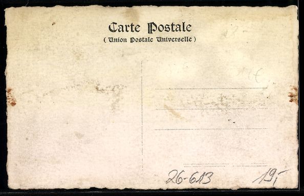 Ansichtskarten: Handgemalt: Uferpartie unter grauem Himm – Gebraucht aus Berlin von bartko-reher 1