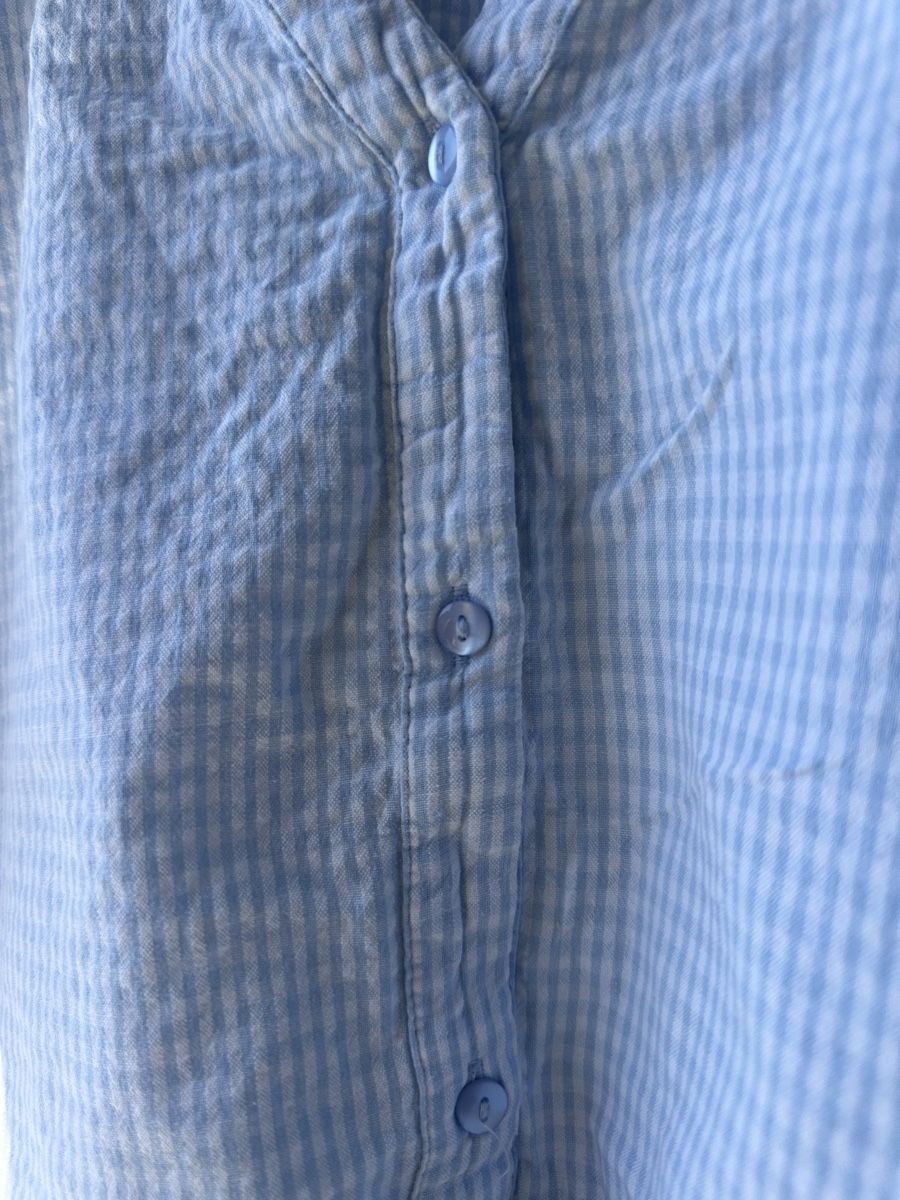 Pieces Camicette: Bluse PIECES blau-weiss kariert.   – Usato da Lenzburg venduto da selabella 1
