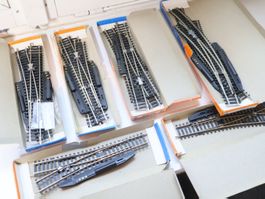 ROCO 10 x schöne Elektro Weichen Set H0 DC