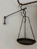 Antike handgeschmiedete Eisenwaage Sammlerstück