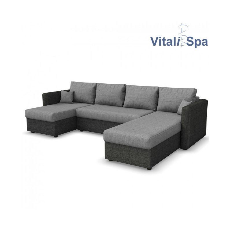 Divani: Wohnlandschaft mit Schlaffunktion - Grau/Anthrazit – Nuovo e nell'imballaggio originale da Wallenwil venduto da toesstal-vertrieb 5