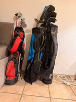 Lot de trois jeux de clubs de golf pour enfants 