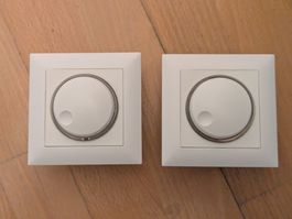 Feller Drehdimmer Set 2 Stück weiss gebrauchter Zustand
