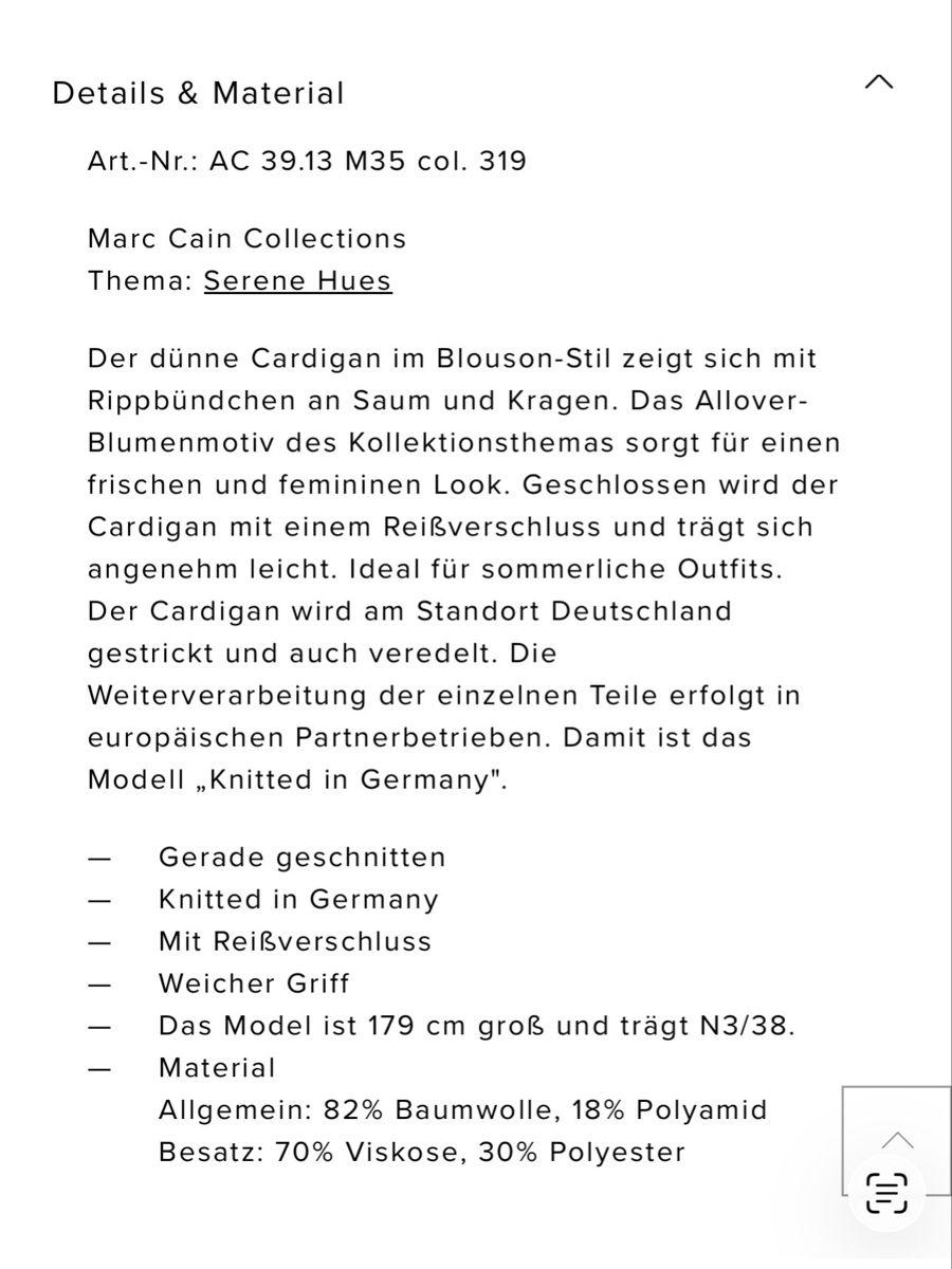 Marc Cain Giacche: Marc Cain Cardigan Gr 42 – Nuovo (secondo la descrizione) da Hindelbank venduto da Surlie 5