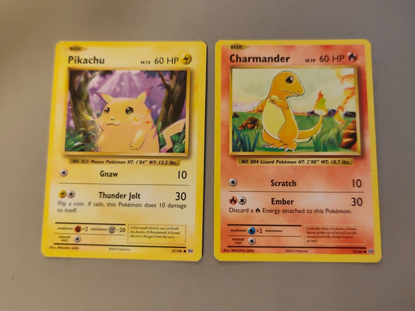Pokémon Sammelbilder & Trading cards: Pikachu & Charmander XY Evolution – Gebraucht aus Kehrsatz von Riyouu