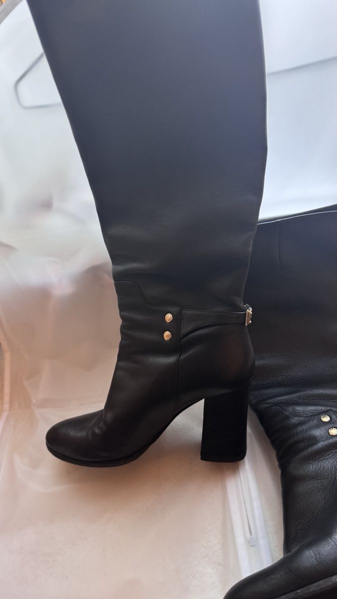 Dolce & Gabbana Scarpe da donna: Dolce&Gabbana Leather Knee-High Boots - Size 37 – Usato da Oberengstringen venduto da elen_75 1