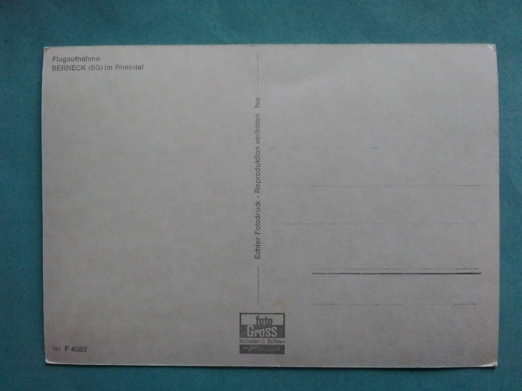 Cartoline postali: SG Berneck Flugaufnahme – Usato da Appenzell venduto da lama19 1
