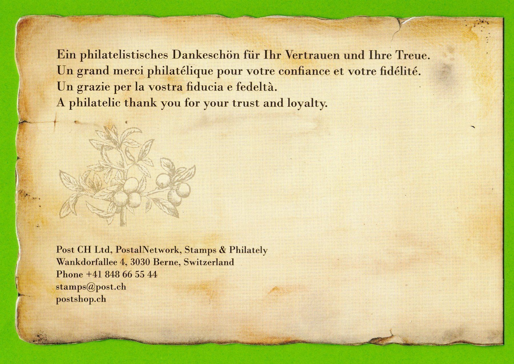 Alle Briefmarken: 2018 Heilpflanzen 1. Tag Geschenkfolder  LP – Gebraucht aus Stein am Rhein von Huehnerhund 3