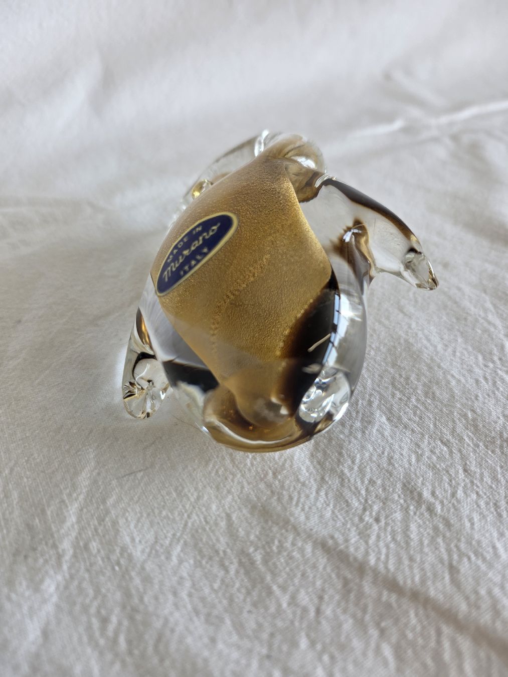 Murano Figuren: Elegante Murano Glasfigur Eule mit Goldstaub-Einschlüssen – Gebraucht aus Rieden AG von RuvensBrocki 5