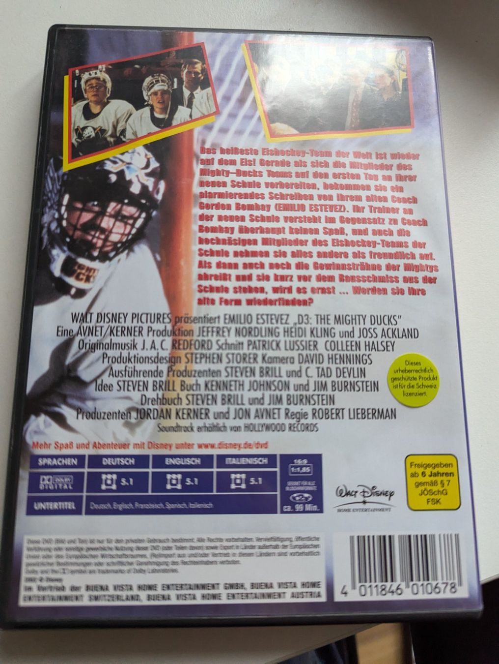 Tutti i DVDs: D3 The Mighty Ducks 3 - Disney DVD – Usato da Hünenberg See venduto da SpecialEditionGaming 2