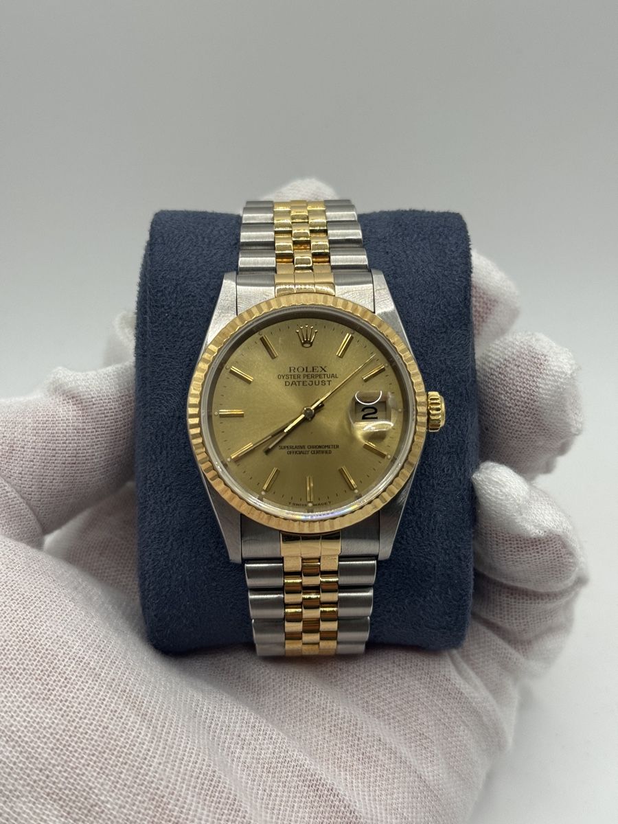 Rolex Orologi: Rolex Datejust 36  Ref. 16233  Two-Tone – Usato da Basel venduto da Wolfofvintagewatches