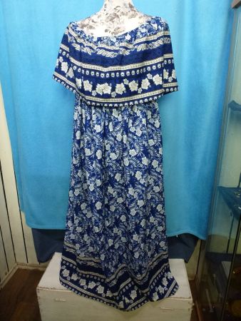 MAXIKLEID GR L CARMEN AUSSCHNITT LUFTIG LEICHT NEU SOMMERKLE