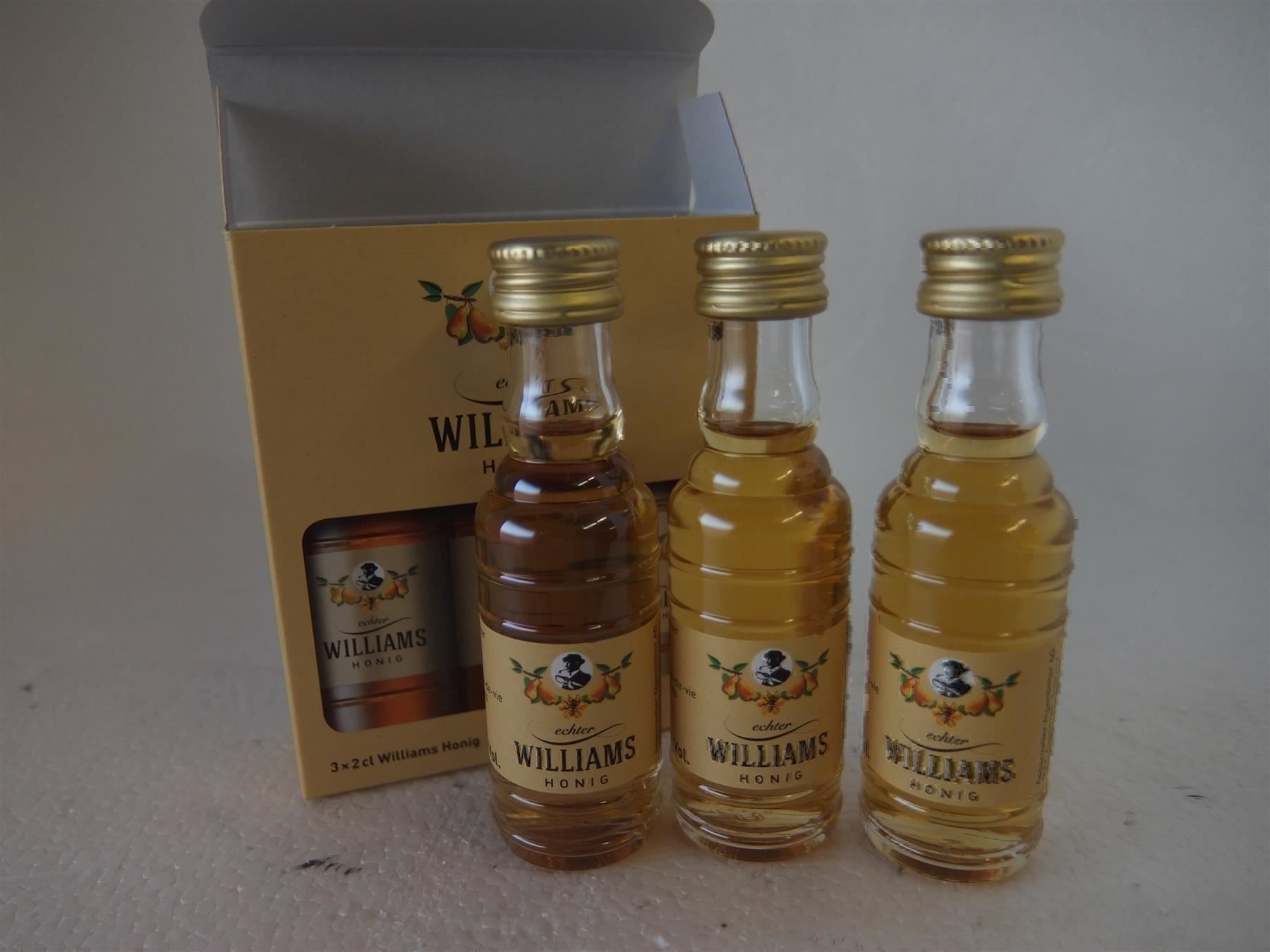 Williams Bevande alcoliche: Echter Williams Honig  35% Trio 3x2cl... – Nuovo e nell'imballaggio originale da Wöschnau venduto da Vinsale 2