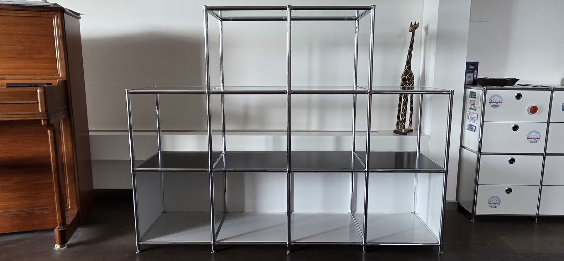 System4 Scaffali: Original System4 Regal Glas/schwaz/weiss – Usato da Uerikon venduto da Indefinitely 1