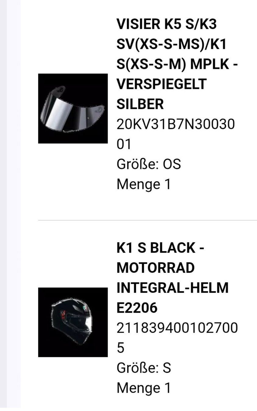 AGV Caschi & visiere: AGV Integralhelm glänzend schwarz Grösse S – Nuovo (secondo la descrizione) da Oftringen venduto da Mrg3 5
