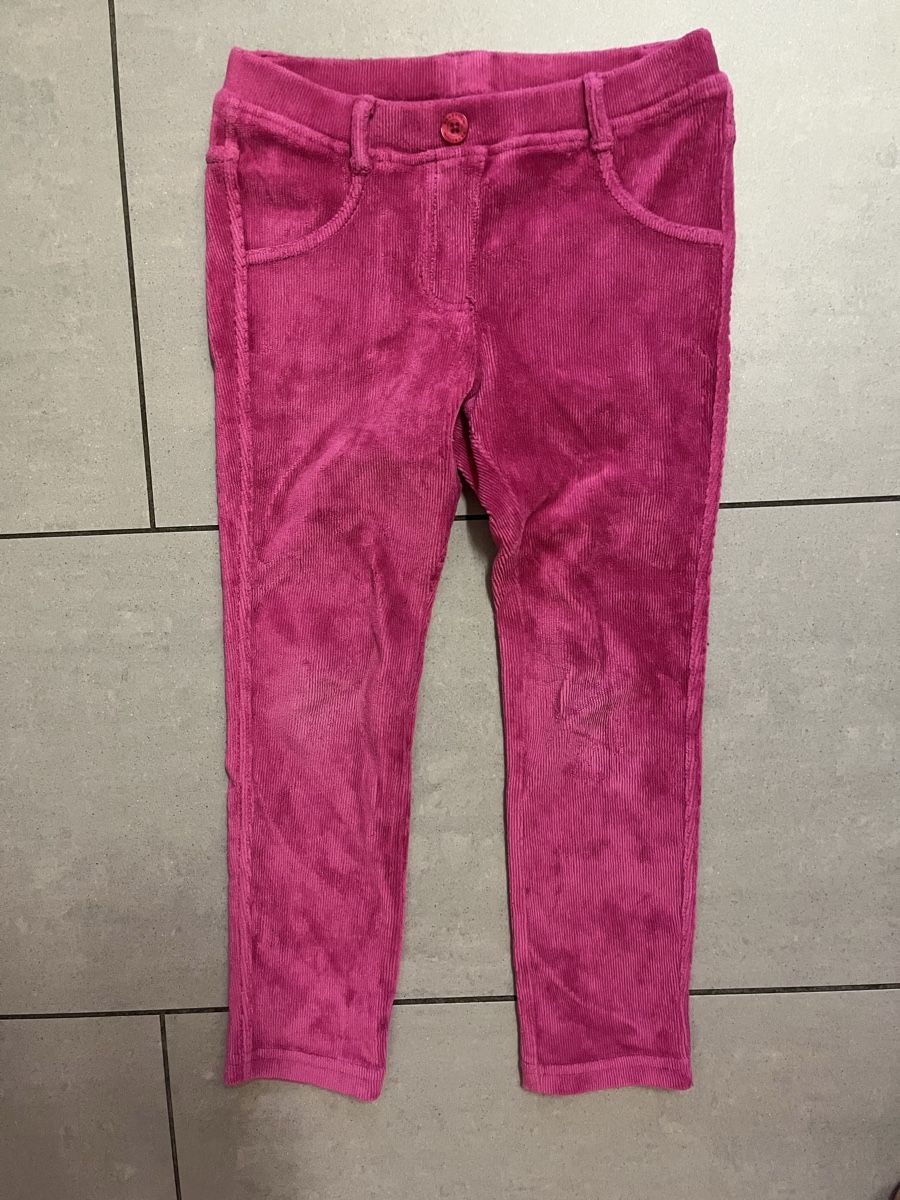 Benetton Pantaloni: Pinkige Benetton Chenille-Hose, Gr. 116 – Usato da Zürich venduto da jmg_8005