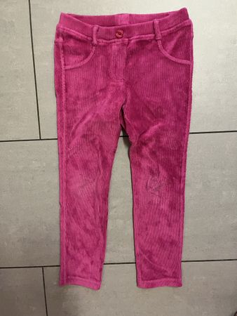 Pinkige Benetton Chenille-Hose, Gr. 116
