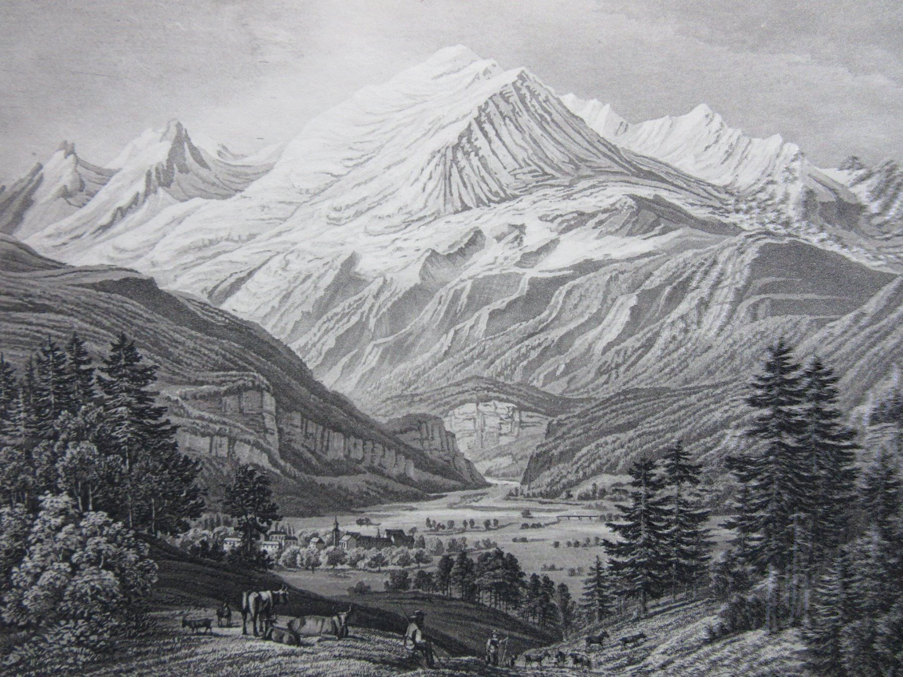 Incisioni: MONTBLANC AQUATINTA – Usato da Gersau venduto da grafik-kunst