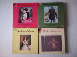 THE RECORD OF SINGING. 47 Schallplatten + 2 Bücher Sammlung