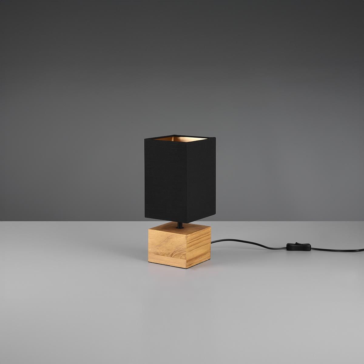 Lampen: Tischleuchte, Holz, Stoff, 30 cm Höhe – Neu (gemäss Beschreibung) aus Kreuzlingen von Smart-Light 1