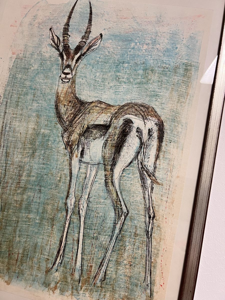 Grafica & Litografie: Fritz hug original Lithographie Antilope – Usato da Hombrechtikon venduto da vespa1954 1