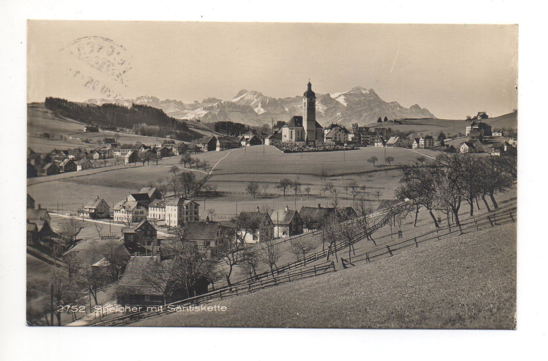 Cartoline postali: SPEICHER mit Säntiskette – Usato da Jona venduto da philajona