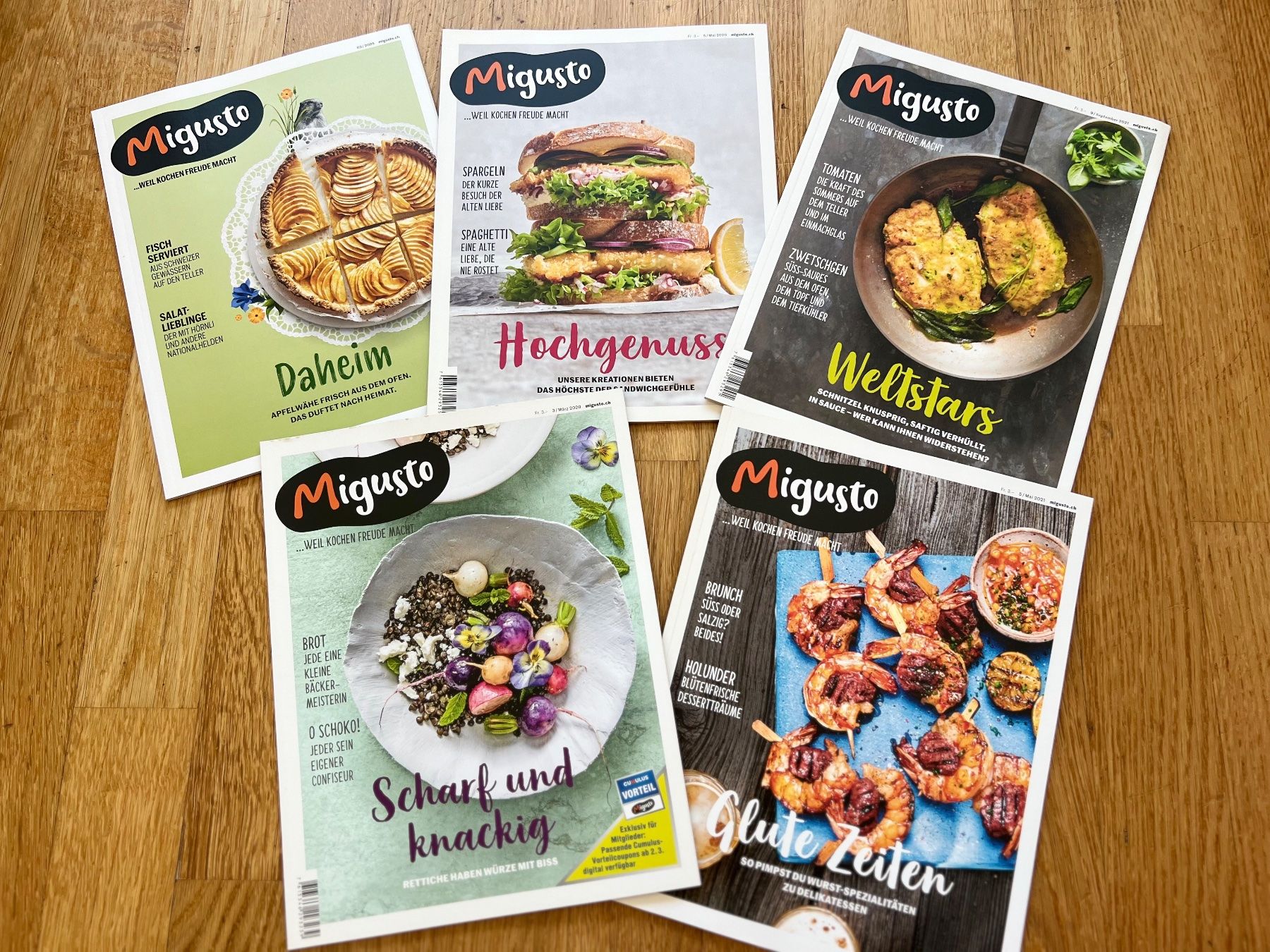 Libri: 5x Migusto Zeitschriften – Usato da Glattpark(Opfikon) venduto da ste_n99y