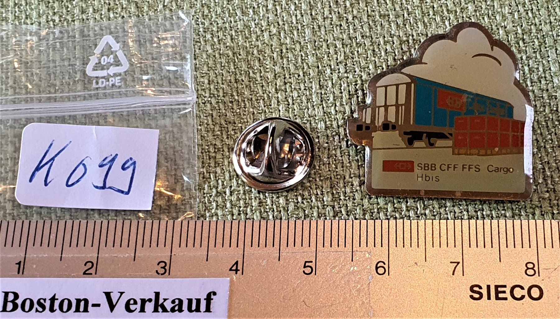 Placchette & Badge: K099 - Pin SBB CFF FFS Cargo Hbis – Usato da Reinach BL venduto da Boston-Verkauf 1