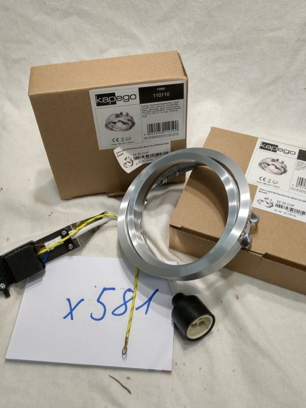 Lampadari & plafoniere: 2Stk. Deckeneinbaustrahler (x581) – Nuovo (secondo la descrizione) da Däniken SO venduto da Profog1 2