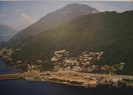 ⭐Schulwandbild Nr. 196 – Flugbild Bissone (Tessin)