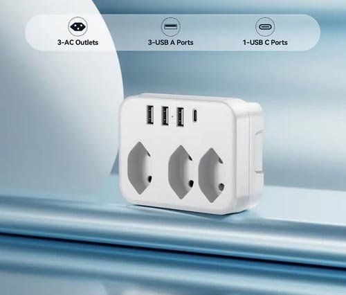 Alimentazione elettrica: Multifunktionale 7-in-1 Steckdosenleiste – Nuovo e nell'imballaggio originale da Liestal venduto da OMAROSHOP 1