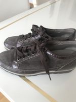 Schnürschuh Gr. 37 Braun Wildleder