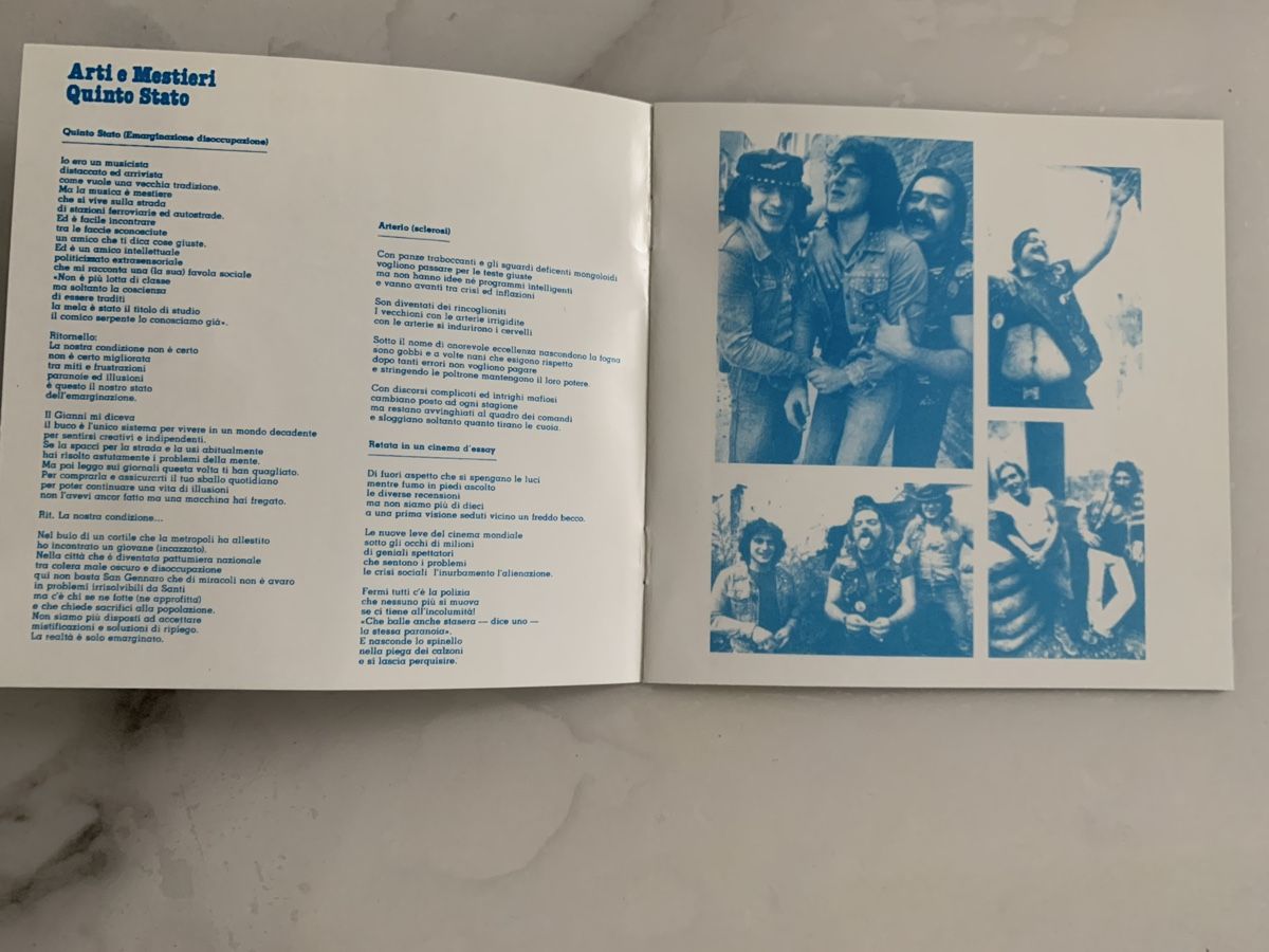 CD: Arti e Mestieri/ Quinto Stato( Jazz-Rock Progress) – Usato da lausanne venduto da Ccheche 2