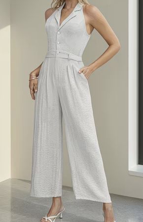 Chic Tuta di lino- tg S/M-nuovo👌feste👌vacanze