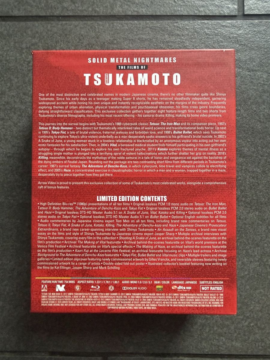 Tutti i DVDs: Shinya Tsukamoto Solid Metal Nightmares Arrow Video Box Set – Usato da Zürich venduto da cENS0R 2