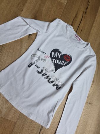 Mädchen T-Shirts, Gr. 134, Langarm, Herbst, 3er Set