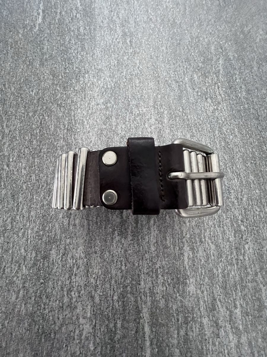 Cinture: Cintura in pelle con inserti argento - 100 cm – Usato da Losone venduto da Annja93 3