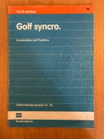 V.A.G. Golf Syncro Technik Broschuere