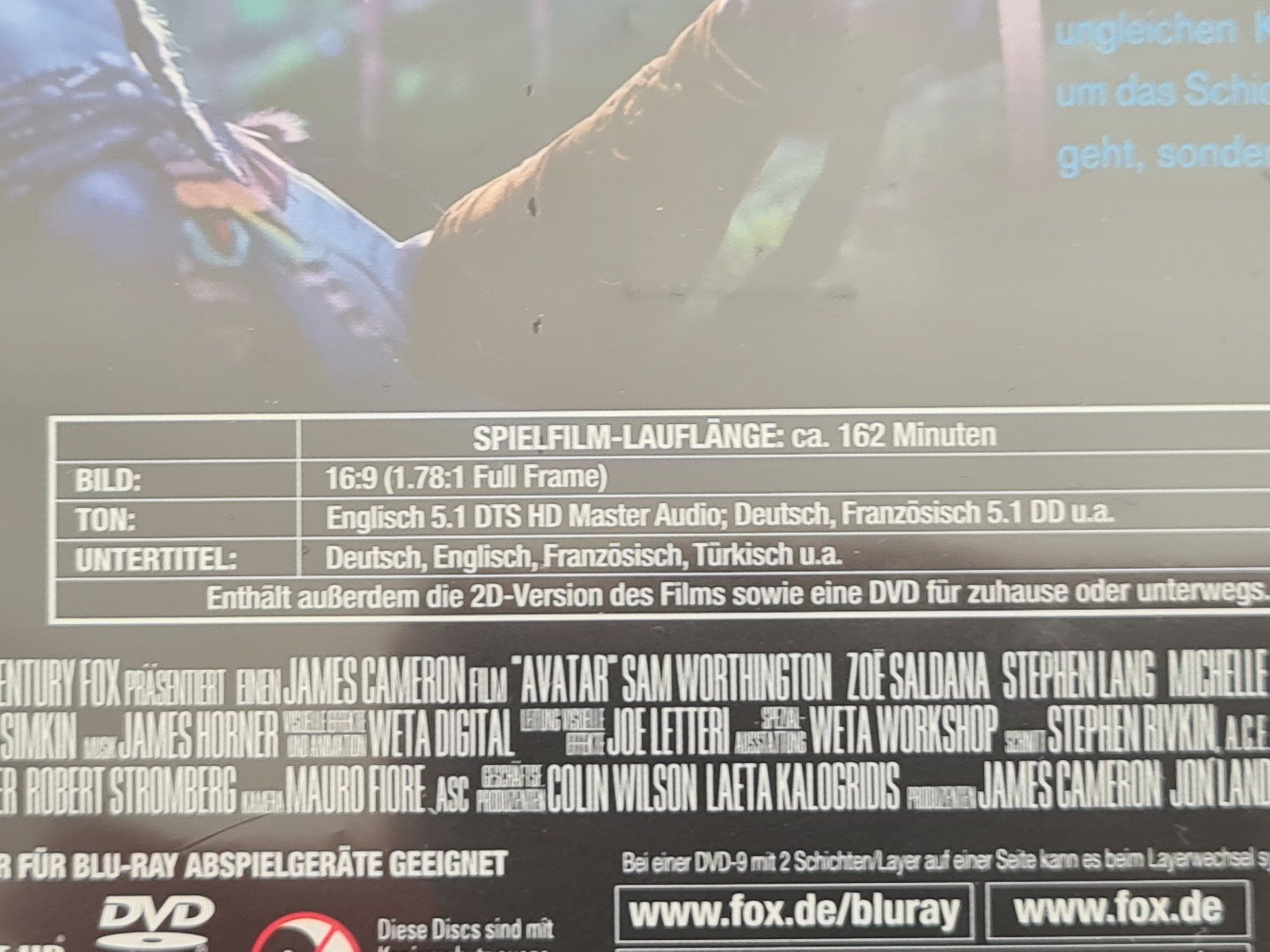 Tutti i DVDs: Avatar 3D - Blu-ray - NEW – Nuovo e nell'imballaggio originale da Carouge GE venduto da Franllo 2
