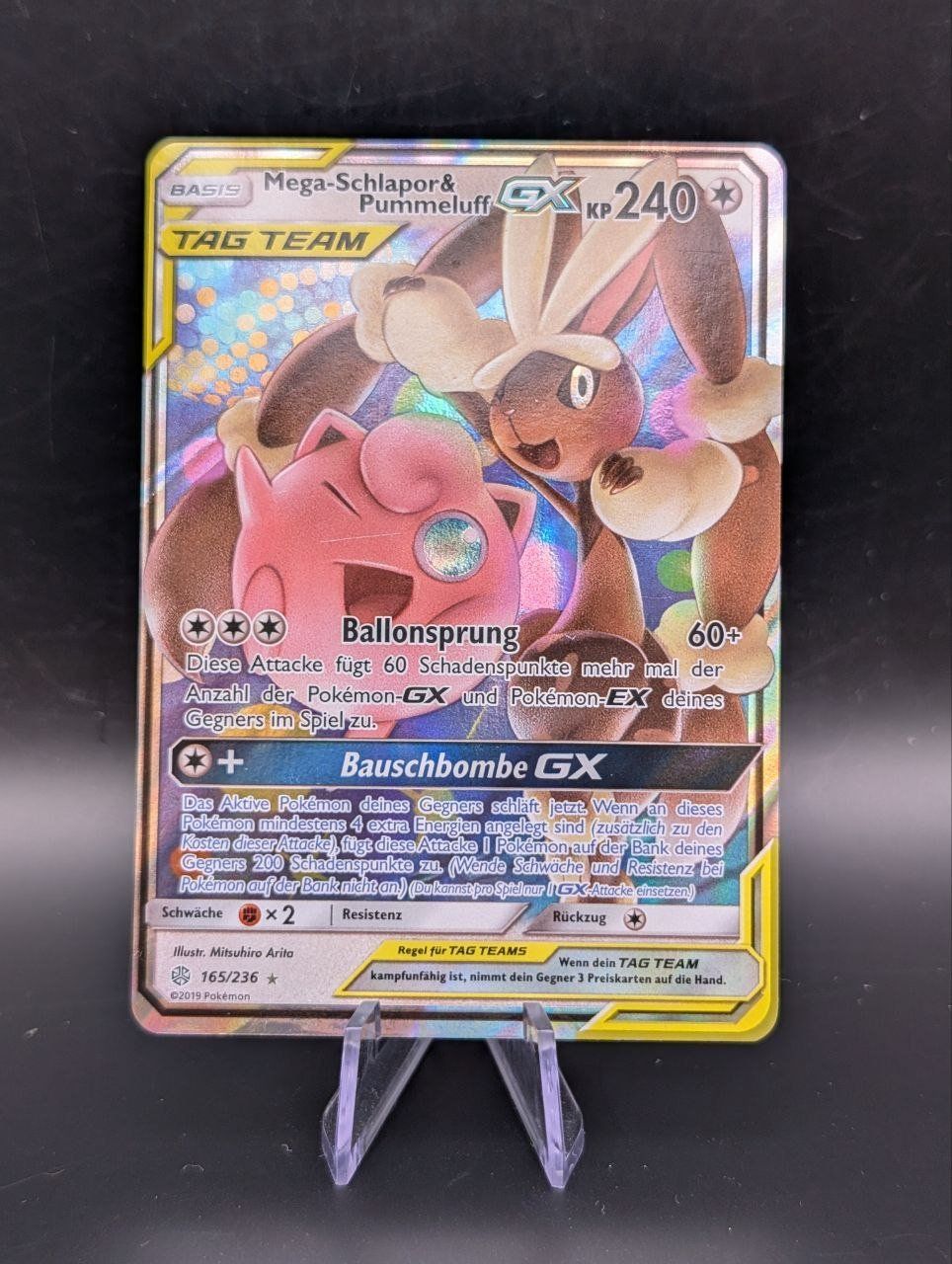 Pokémon Carte collezionabili: Mega Schlappor & Pummeluff GX TagTeam – Usato da Ennetbürgen venduto da Home_of_TCG