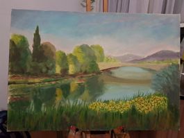Willy Suter (1918-2002) - Flusslandschaft