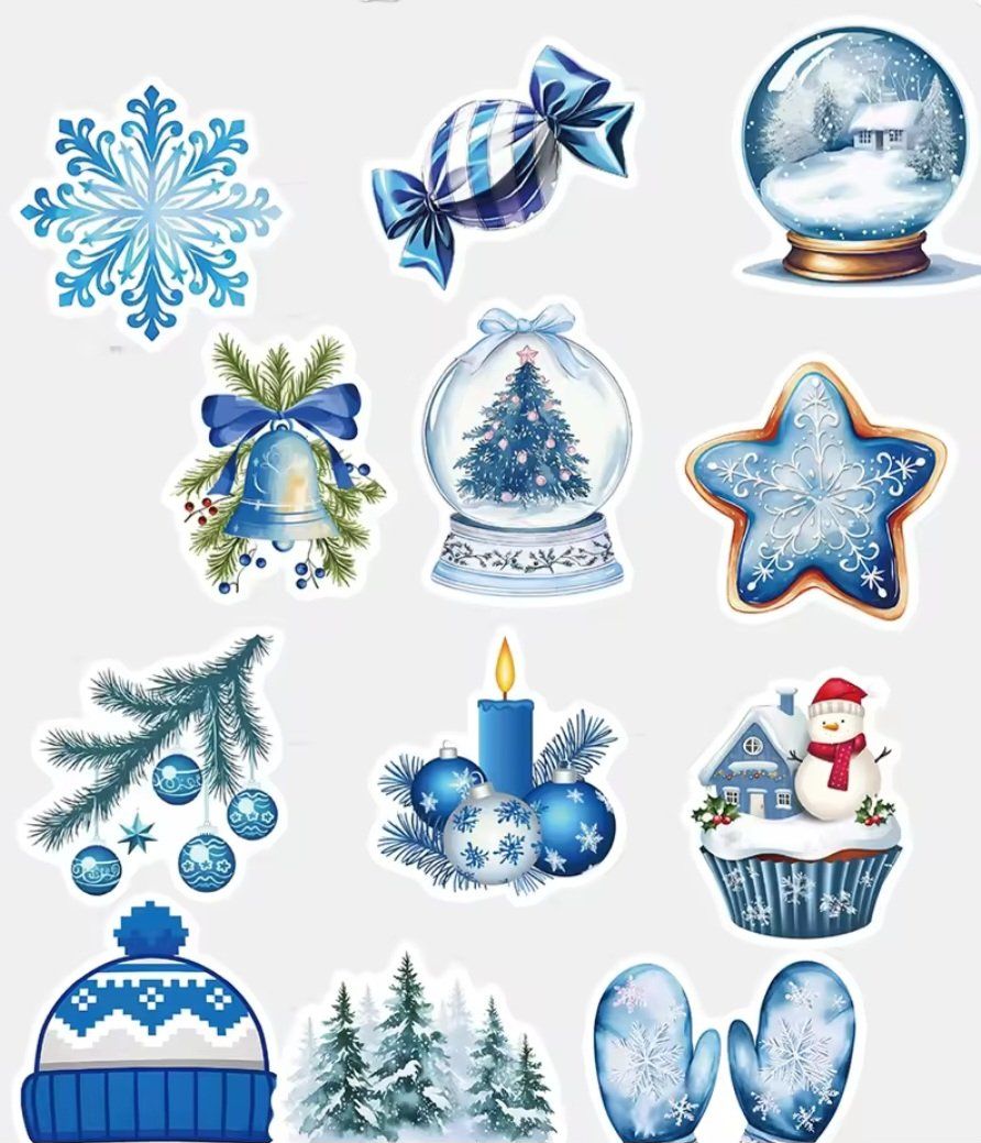 Sticker: 50 Aufkleber Sticker - blauer Winter – Nuovo e nell'imballaggio originale da Basel venduto da kun_2hnm 2